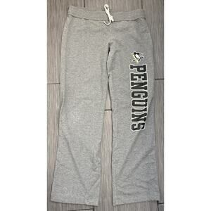 NHL Pittsburgh Penguins Women’s Gray Straight Leg Joggers Size Medium